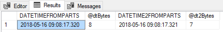 datetime2(3) uses fewer bytes and is more accurate than datetime