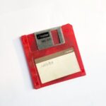 3¼-inch diskette in red